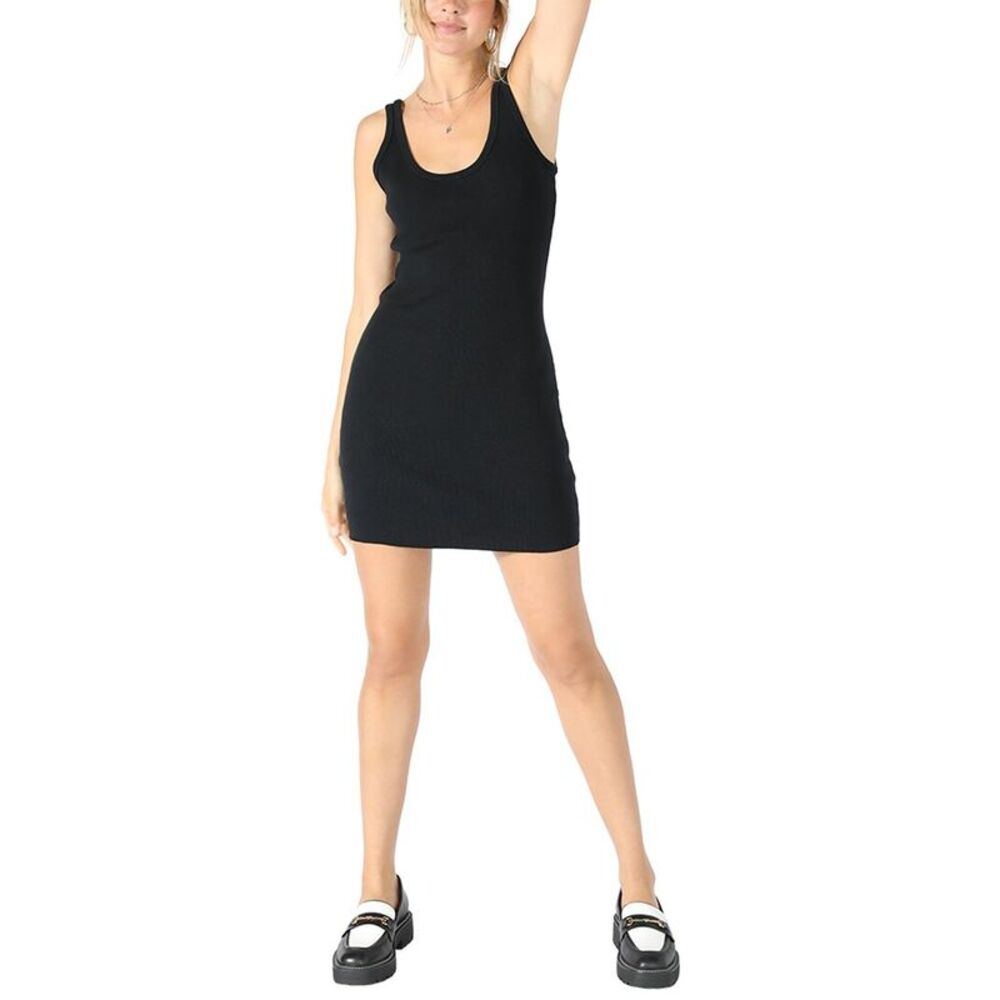 perfectwhitetee Black Midi Dress